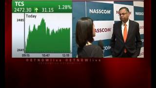 N Chandrasekaran Of TCS To ET NOW NASSCOMS Targets Are Indicators [upl. by Alesi]