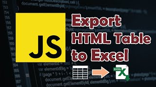 How to Export HTML Table Data into Excel File [upl. by Annayram]