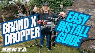 BRAND X ASCEND 2 DROPPER POST💥 Easy Install guide MTB [upl. by Isdnil309]