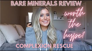 Bare Minerals Complexion Rescue Tinted Moisturizer Hydrating Gel Cream SPF 30 Review  Ginger 06 [upl. by Nimad]