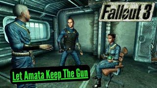 What Happens If You Let Amata Keep The Gun fallout3 gaming [upl. by Radcliffe745]