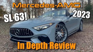 2023 MercedesAMG SL 63 Roadster Start Up Test Drive amp In Depth Review [upl. by Caia]