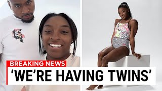 Simone Biles REVEALS Shes Having Twins amp Her Plans For Them [upl. by Otxilac736]