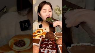 Chocolate eating challenge mukbang asmreating eatingchallenge chocolateeatingasmr chocolateasmr [upl. by Wahlstrom]