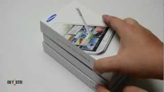 Phablet Samsung Galaxy Note II N7100  Unboxing Brasil [upl. by Caputto]