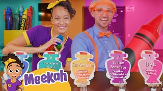 How to Make Crayon Colors Blippi amp Meekah Learn about Colors [upl. by Analak]