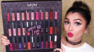 ♡ NYX SOFT MATTE LIP CREAM SWATCHES amp REVIEW ♡  Entire Collection [upl. by Ytok]