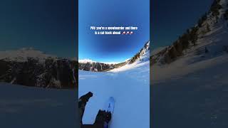 FULL GAS ON A SNOWBOARD😱🚀 wintersports snowboard [upl. by Legnaesoj]