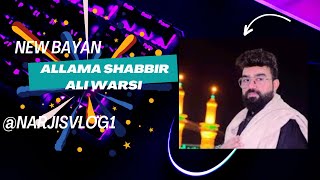 New BayanAllama Shabbir Ali Warsi narjisvlog1 [upl. by Kacie]