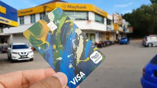 Cara Withdraw Duit TNG eWallet pakai kad VISA TouchNGo eWallet melalui Mesin ATM atau CDM [upl. by Yule]