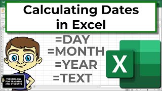 Date Functions and Formulas in Excel [upl. by Camilo285]