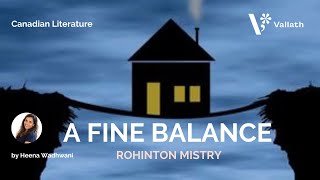 A Fine Balance by Rohinton Mistry  NET  SET  Canadian Literature  Heena Wadhwani [upl. by Orest]