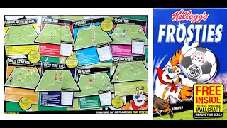 Frosties Football Wallchart Challenge amp Cereal Adverts 2004 [upl. by Tam398]