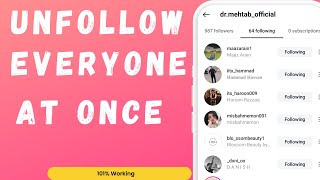 How To Unfollow Everyone From Instagram At Once  Unfollow Everyone From Instagram Quickly [upl. by Ardle669]