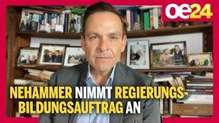 Nehammer nimmt Regierungsbildungsauftrag von VDB an  geraldgrosz [upl. by Faust722]