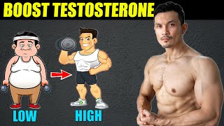 How to BOOST TESTOSTERONE Naturally 3 EASY WAYS works 100 [upl. by Timofei35]