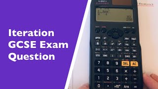 Iterations GCSE Difficult Exam Question Maths Iterative Sequences [upl. by Aissatsan]