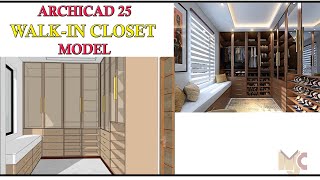 ARCHICAD 25  WARDROBE MODEL archicad graphisoft [upl. by Bethezel]