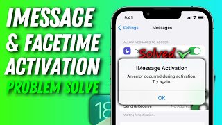 iMessage waiting for activation and facetime waiting for activation FIX [upl. by Hayidah]