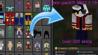 How to get 4d5d skins minecraft bedrock edition 2022 119 [upl. by Neitsirk]