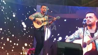 Atif Aslam Performing Aadat Unplugged Live At Dubai Global Village [upl. by Ymmot93]