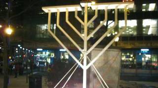 Hanukkah Menorah in Lincoln Center New York City [upl. by Anissa352]