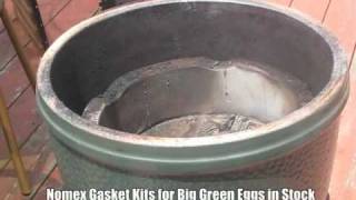 BIG GREEN EGG NOMEX GASKET PT 2  3  SMOKINGUITARPLAYER INSTALLATION VIDEO [upl. by Gaige61]