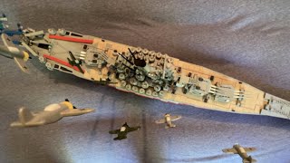 Sinking of the Yamato Part II  Stop Motion [upl. by Vina529]