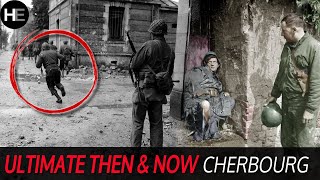 ORIGINAL FOOTAGE Ultimate Then amp Now Compilation  Cherbourg  Normandy WW2 [upl. by Mali]