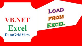 VBNET DataGridView Excel  Load Data From Excel File [upl. by Yrocej113]