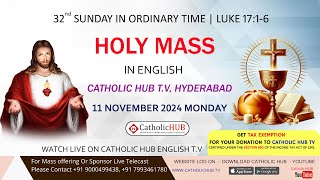 LIVE HOLY MASS  OUR LADY OF MOUNT CARMEL CHURCH  NEW BOWENPALLY  HYDERABAD 11112024 [upl. by Nahallac651]