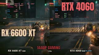 RTX 4060 vs RX 6600 XT  1440p gaming 2024 [upl. by Einallem624]