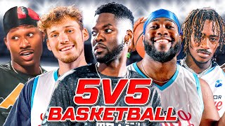 TEAM JIDION VS TEAM MARK 5V5 BASKETBALL GAME Ft Duke Dennis Jesser Cam Wilder MMG and MORE [upl. by Ilanos]