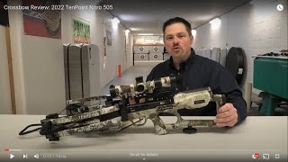 Crossbow Review 2022 TenPoint Nitro 505 [upl. by Erida674]