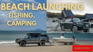 Beach Launching Camping and fishing [upl. by Arlon742]