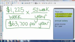 Converting Weekly Salary to Annual and Monthly Salaries [upl. by Polivy]