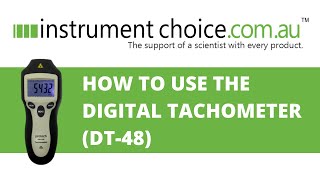 How to Use the Digital Tachometer DT48 [upl. by Notgnilliw828]