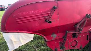 Farmall B Tractor and McCormick Deering 42R Combine [upl. by Htebarual758]