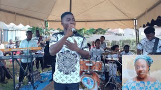 AFRO BAND PERFORMS KOJO ANTWIS SONGS AT THEIR OWNER MAAME SERWAA FUNERAL [upl. by Peppard]