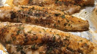 EASY BAKED WHITING RECIPE  HEALTHY DINNER [upl. by Braynard771]