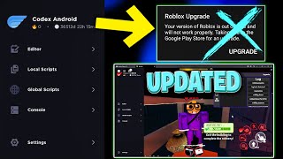 CODEX UPDATED Best Free Roblox Script Executor  Bypass Byfron  No Crash MOBILE  PC [upl. by Riatsila]