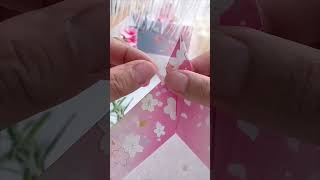 Thousand paper crane envelope origami amazingpapercraft satisfying shorts viralvideo [upl. by Yorel926]