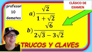 RACIONALIZACIÓN de Denominadores con Raiz arriba y abajo Racionalizar fracciones 02 [upl. by Gans]