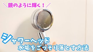 「シャワーヘッド」の水アカ汚れが格段に落ちるWパワー洗剤のお手入れ方法 [upl. by Vivia]