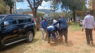 DRAMA in Machakos Law Courts as County Inspectorate officers attempt to ARREST Kalama MCA Maeke [upl. by Ybloc]