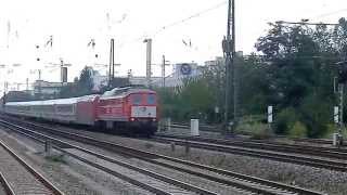 quotSchürzenquotLudmilla 232 906 vor UmleiterEC 115 Durchfahrt mit Gepfeife [upl. by Barbette]