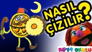 Ramazan Pidesi  Ramazan Davulcusu Nasıl Çizilir  Çocuklar İçin Resim Çizme  RÜYA OKULU [upl. by Asiek436]