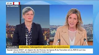 Sandrine Rousseau est linvitée politique de FranceinfoTV  le 2111 [upl. by Ihsorih895]