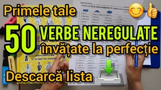 Lecţia  288 – Primele tale 50 de VERBE NEREGULATE din engleză 🇬🇧 ştiute la perfecţie 😊👍 [upl. by Agna757]