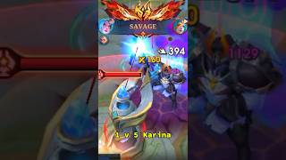 Savage Karinamobilelegends mlbb gaming fyp shorts mlbbindonesia [upl. by Laurie813]